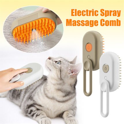 Ommero™ Pets Steam Brush 3 In 1